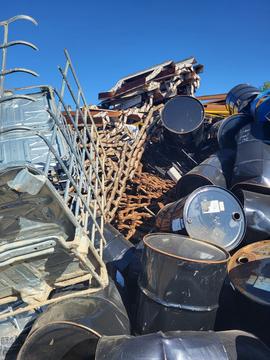 GetMyScrap | Scrap Metal Piles of Steel Drums and Racks