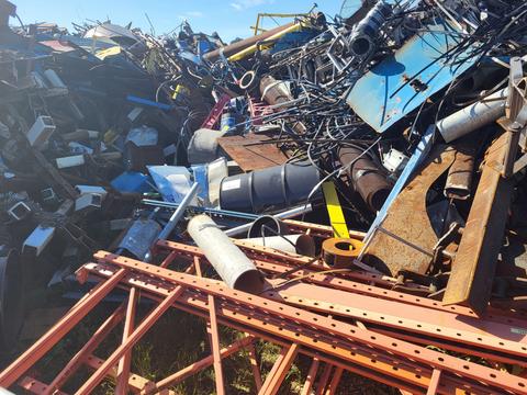 GetMyScrap | Scrap Metal Pile with Metal Equipment and Recycling Materials