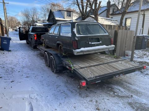 GetMyScrap | Junk Car Removal of a Classic Station Wagon for Scrap Metal