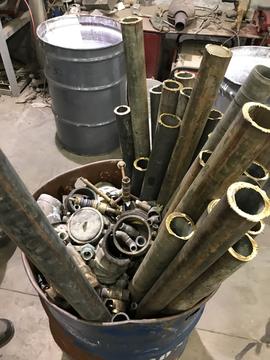 GetMyScrap | Scrap Metal Piping and Recyclable Materials in a Drum