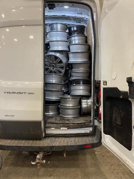 GetMyScrap | Scrap Aluminum Wheels in Transit Van