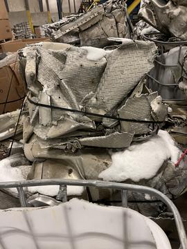 GetMyScrap | Crushed Aluminum Scrap Metal in Recycling Facility