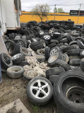 GetMyScrap | Pile of Scrap Tires Ready for Recycling