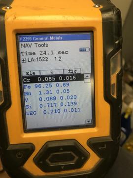GetMyScrap | Metal Analysis Equipment Displaying Scrap Metal Composition